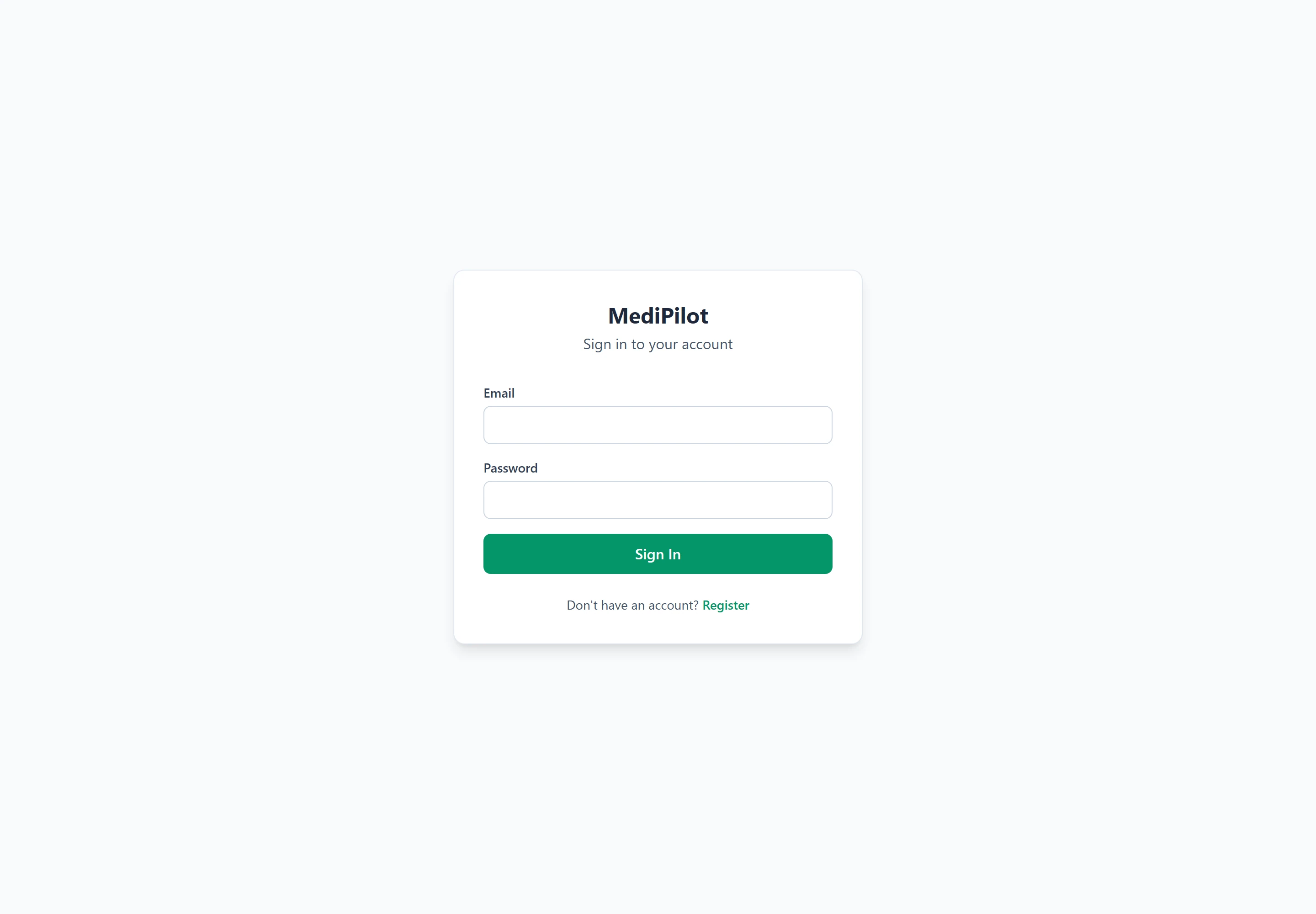 MediPilot — Healthcare SaaS website homepage preview